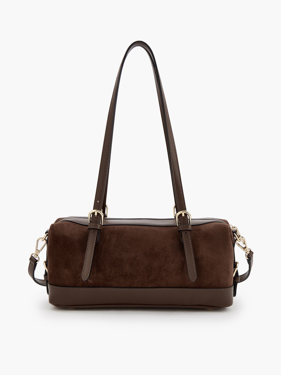 Textured Shoulder Bag with Detachable Strap