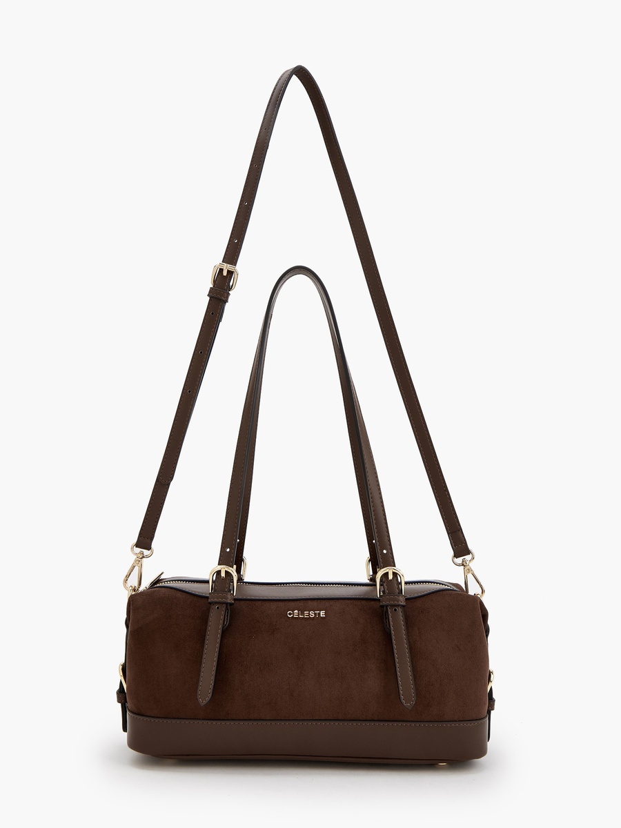 Textured Shoulder Bag with Detachable Strap
