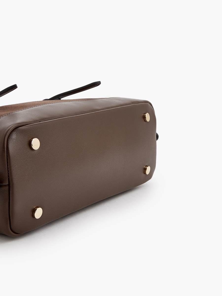 Textured Shoulder Bag with Detachable Strap
