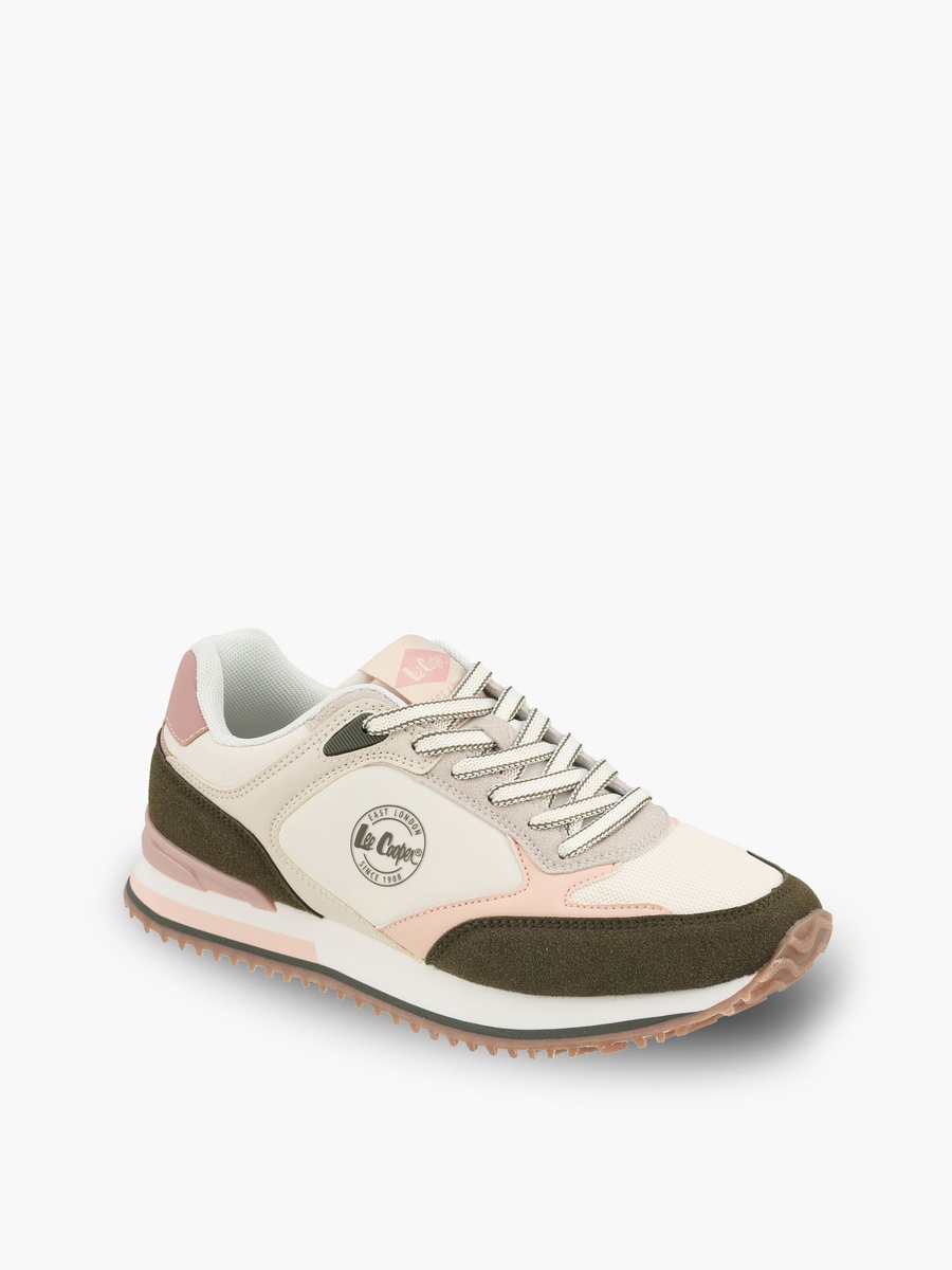 Women Color Block Lace-Up Ankle Sneakers