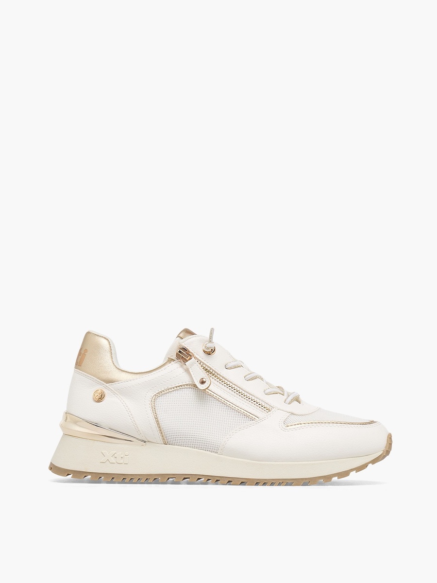Women Textured Wedge Heel Ankle Sneakers