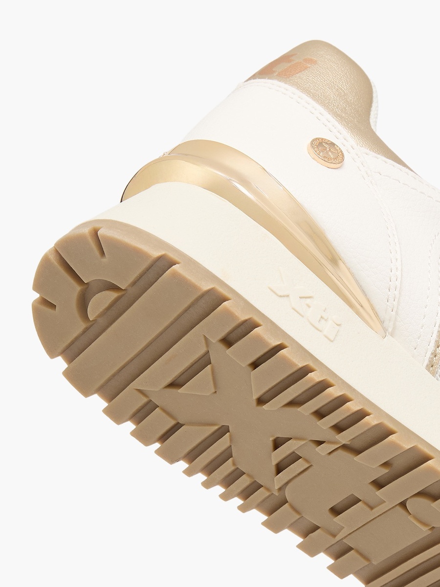 Women Textured Wedge Heel Ankle Sneakers