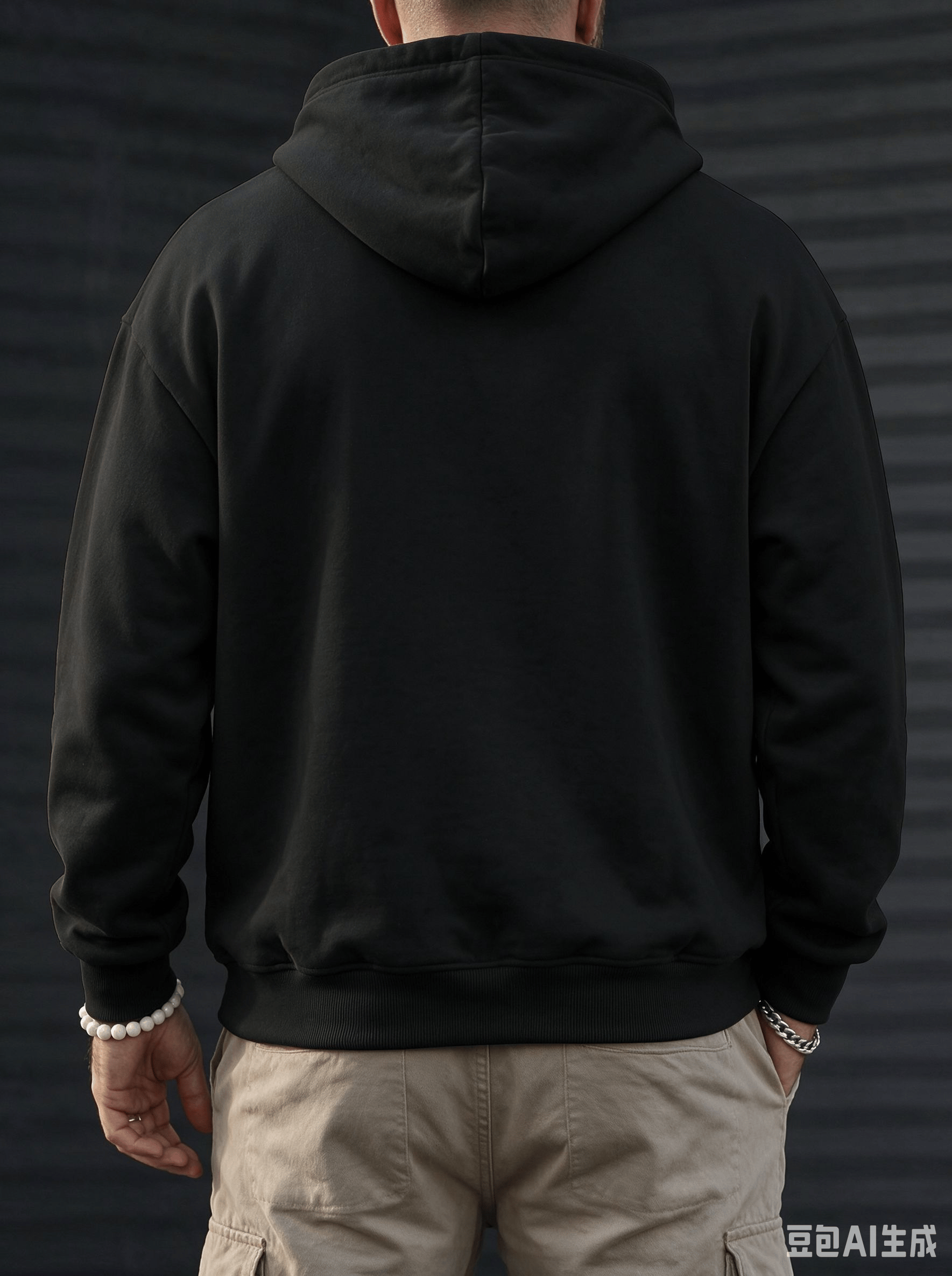 Black Zip-Up Hoodie