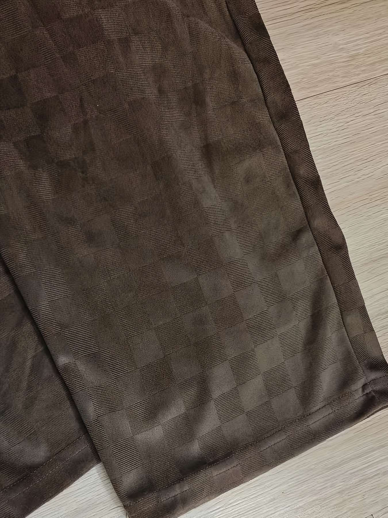 Coffee Brown Checkered Pants