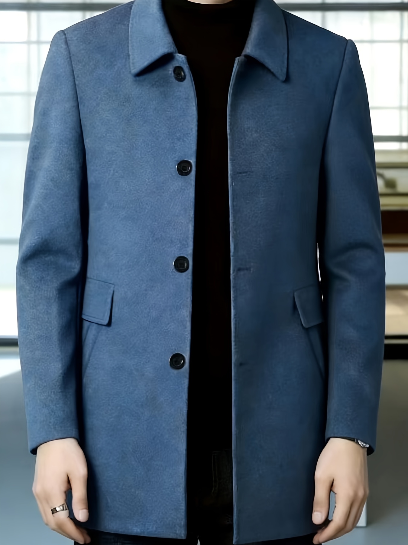 Men Core Single Breasted Woven Coat