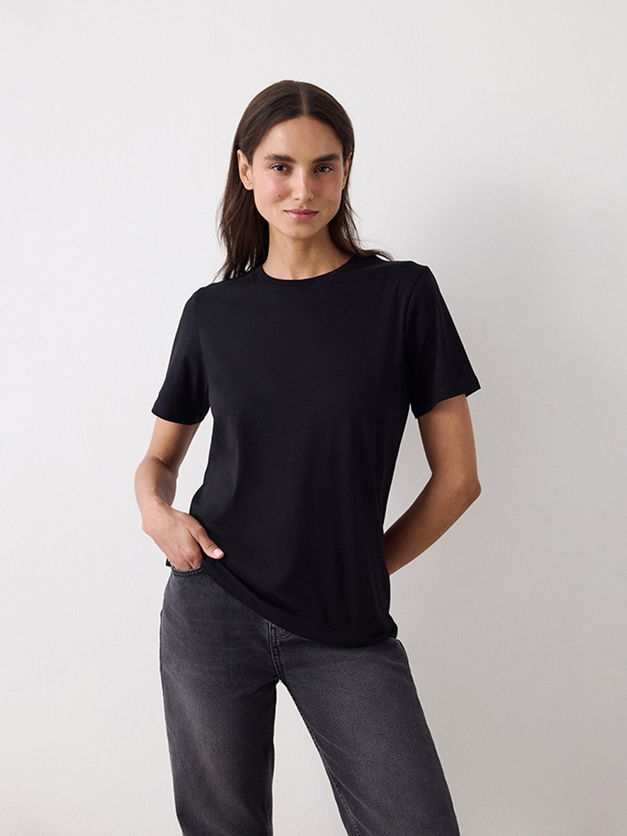 Cotton Casual Basic Regular Fit T-shirt