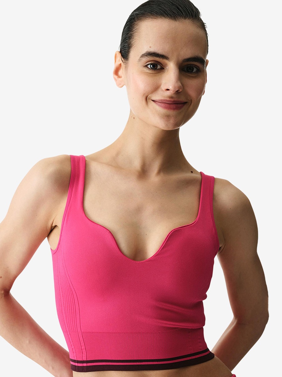Heart Shaped Seamless Fuchsia Top