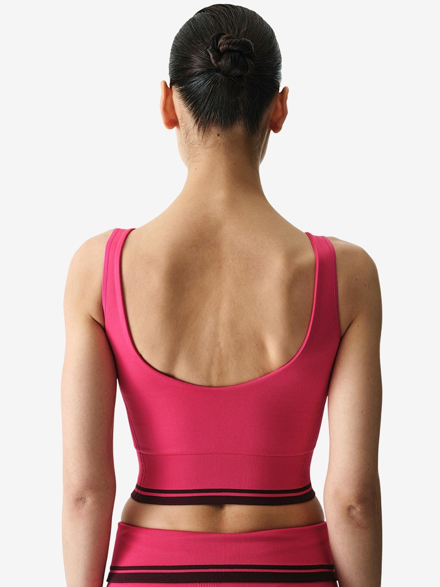 Heart Shaped Seamless Fuchsia Top