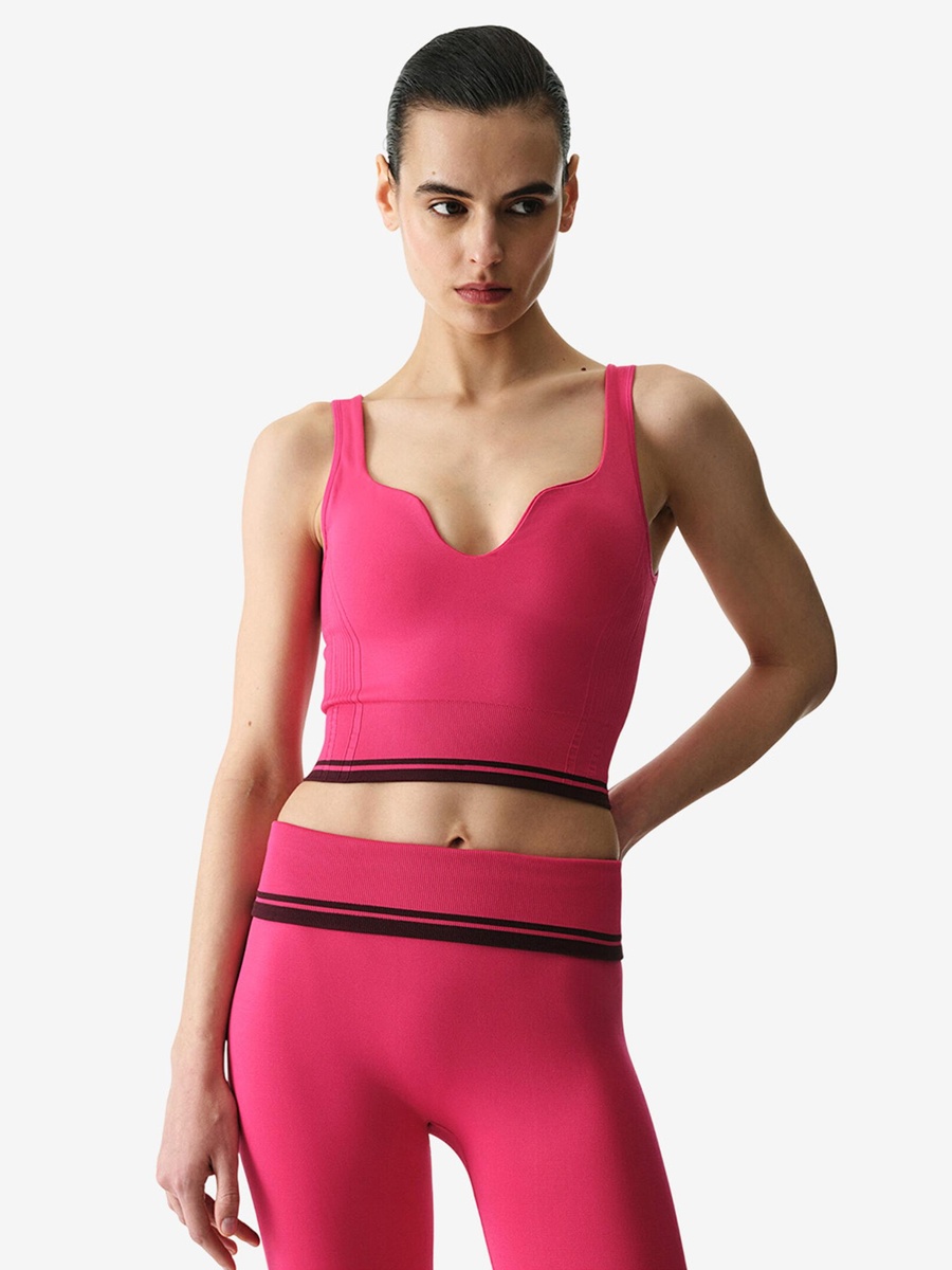 Heart Shaped Seamless Fuchsia Top