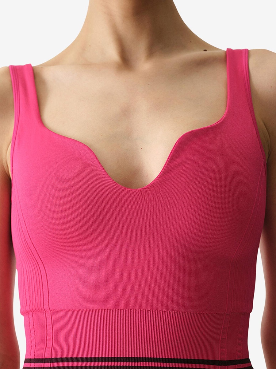 Heart Shaped Seamless Fuchsia Top