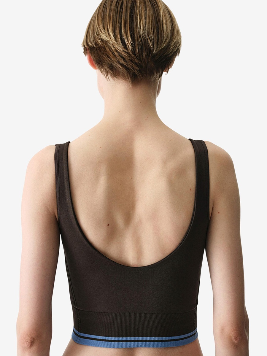 Heart Shaped Seamless Brown Top