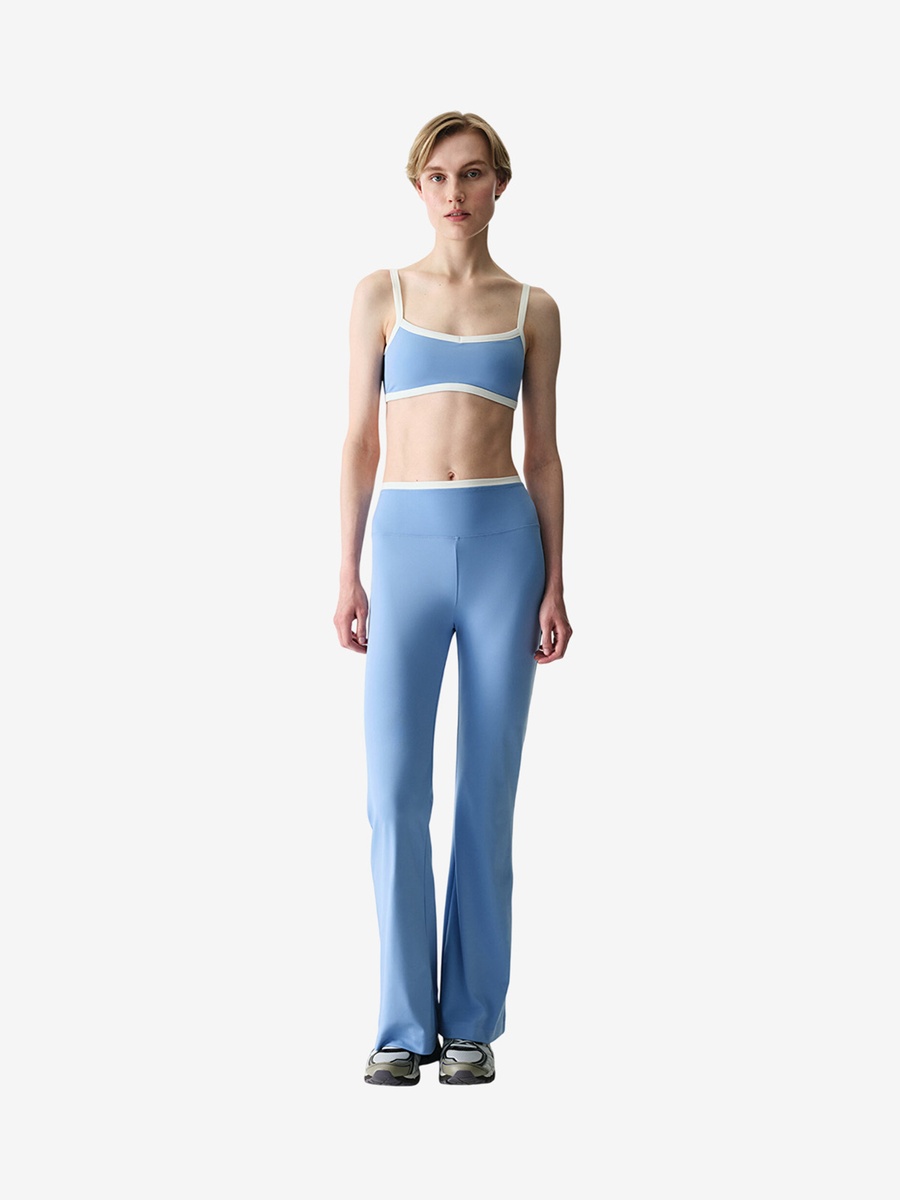 Light Cover Contrast Binding Sports Blue Top