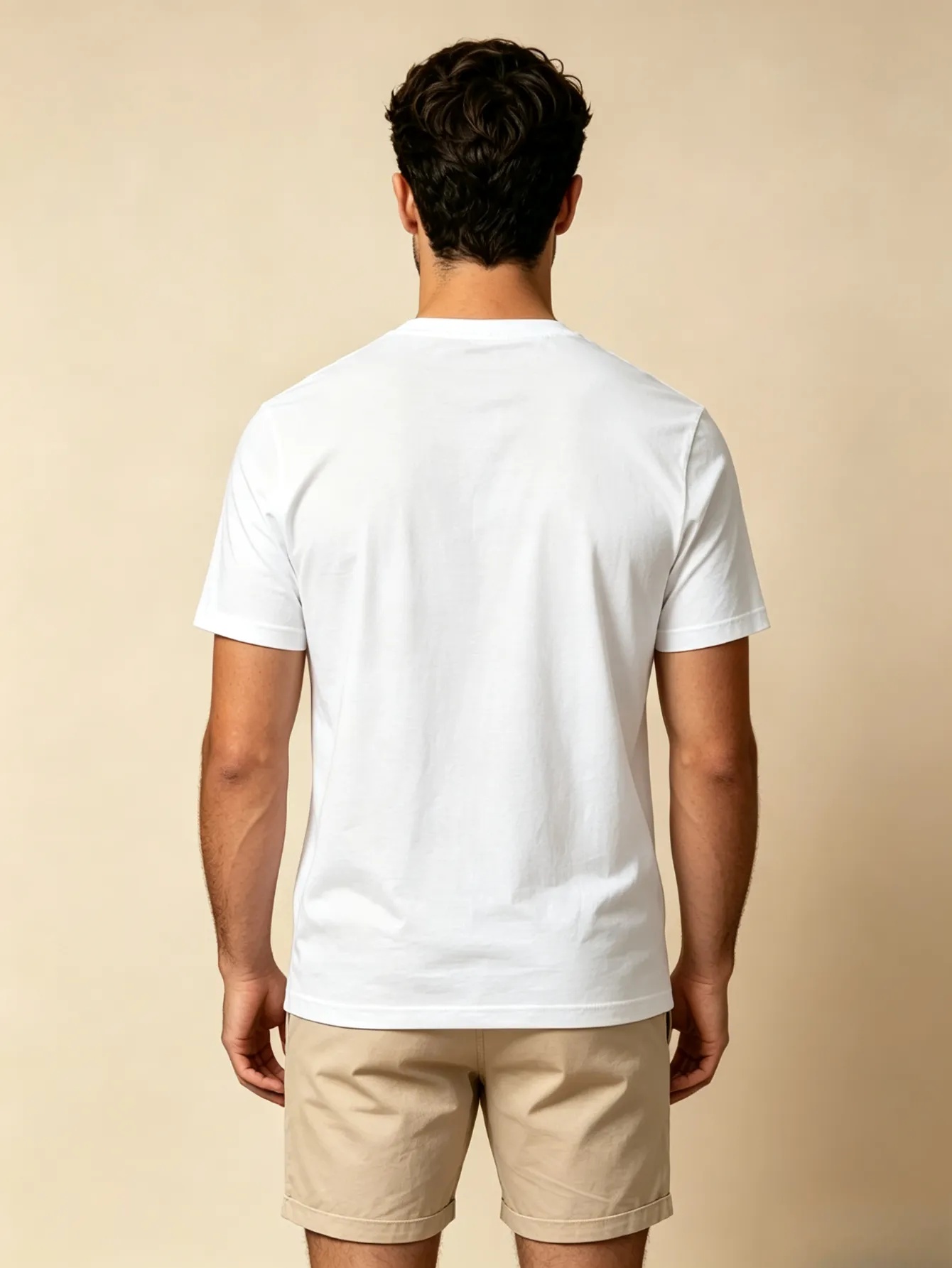 White Graphic Print Regular Fit T-Shirt