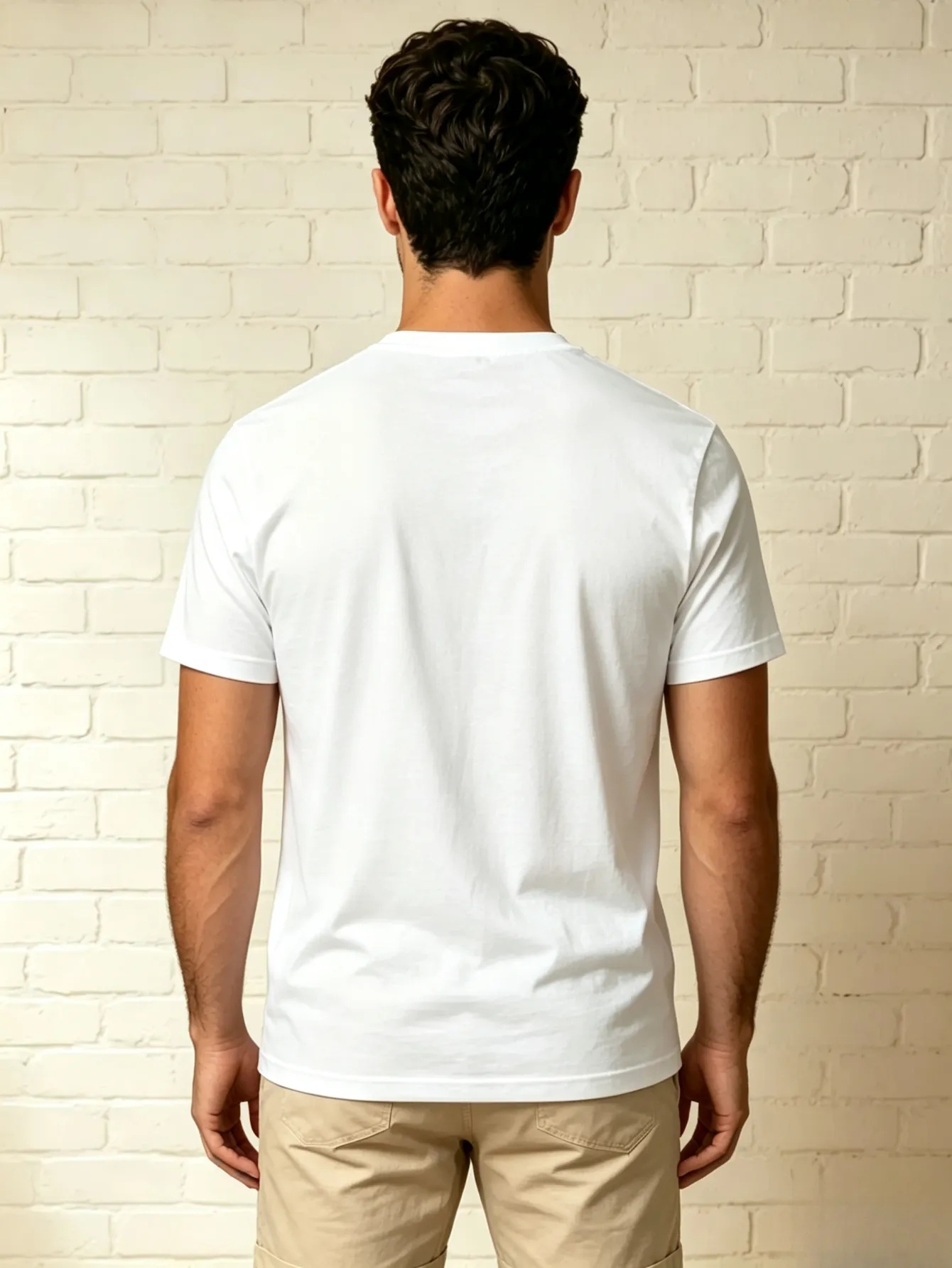 White Best Cat Dad Ever Graphic Regular T-Shirt