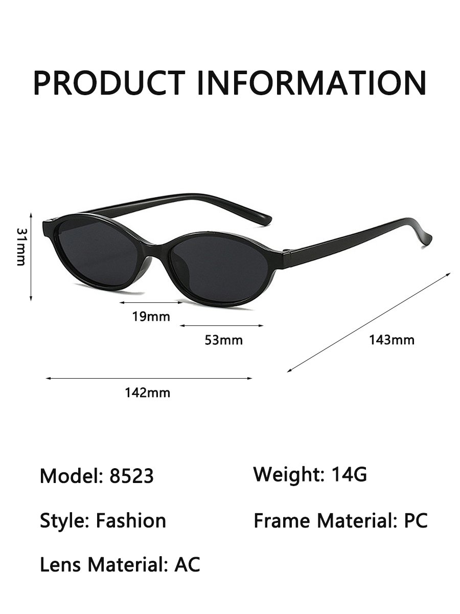 Pack of 3 - Multi-Color Oval Sunglasses