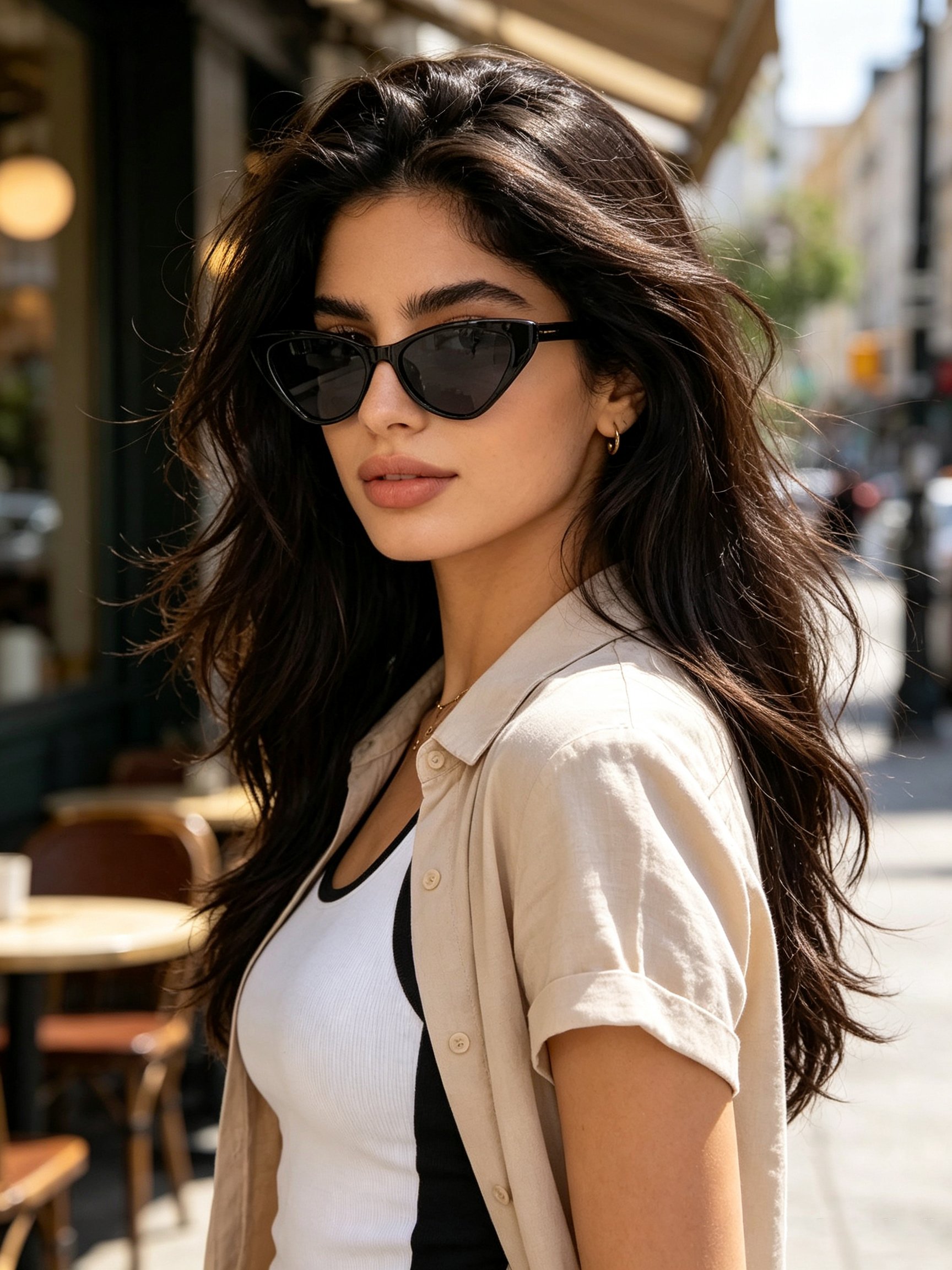 Black Cat Eye Sunglasses