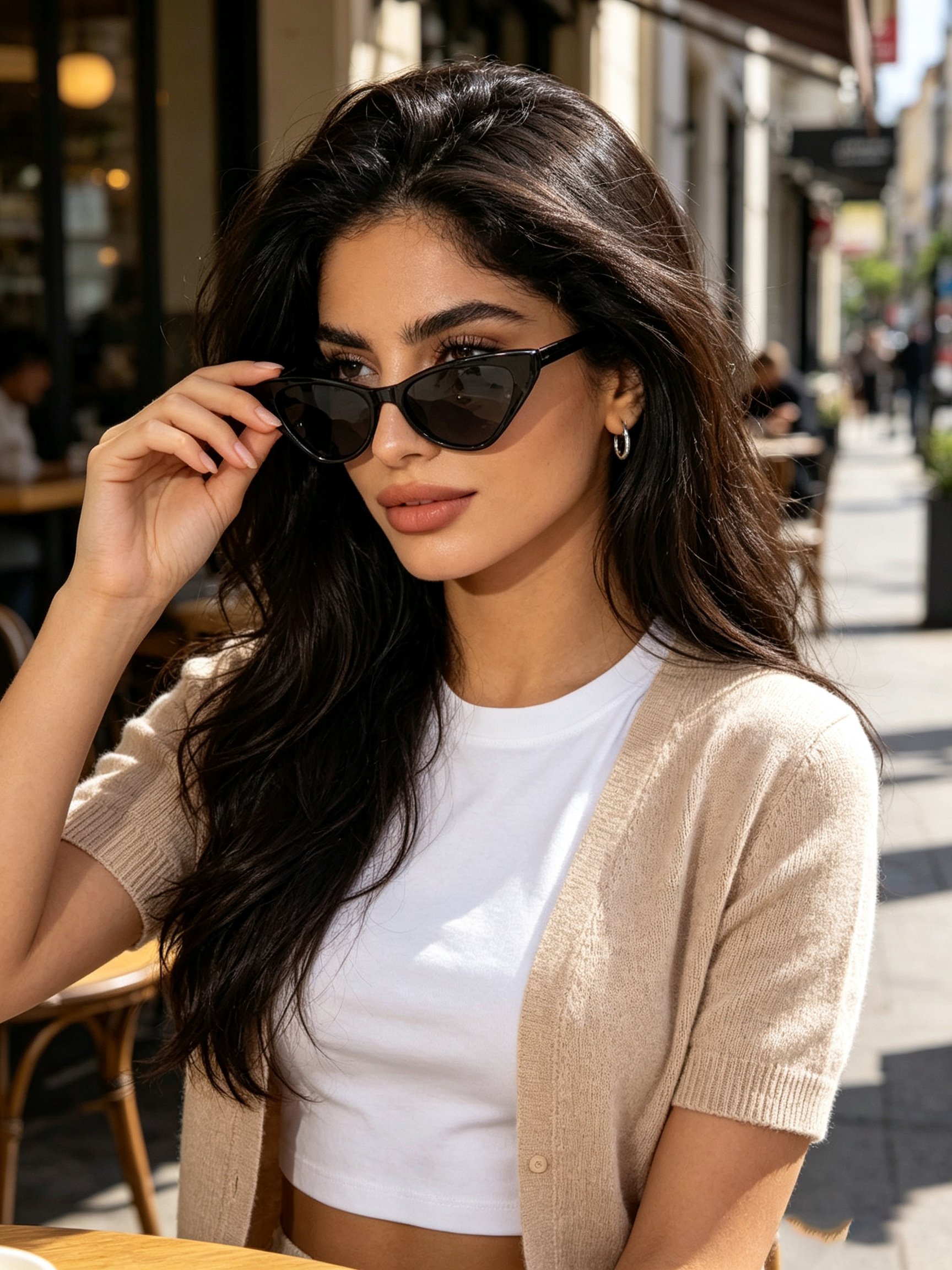 Black Cat Eye Sunglasses