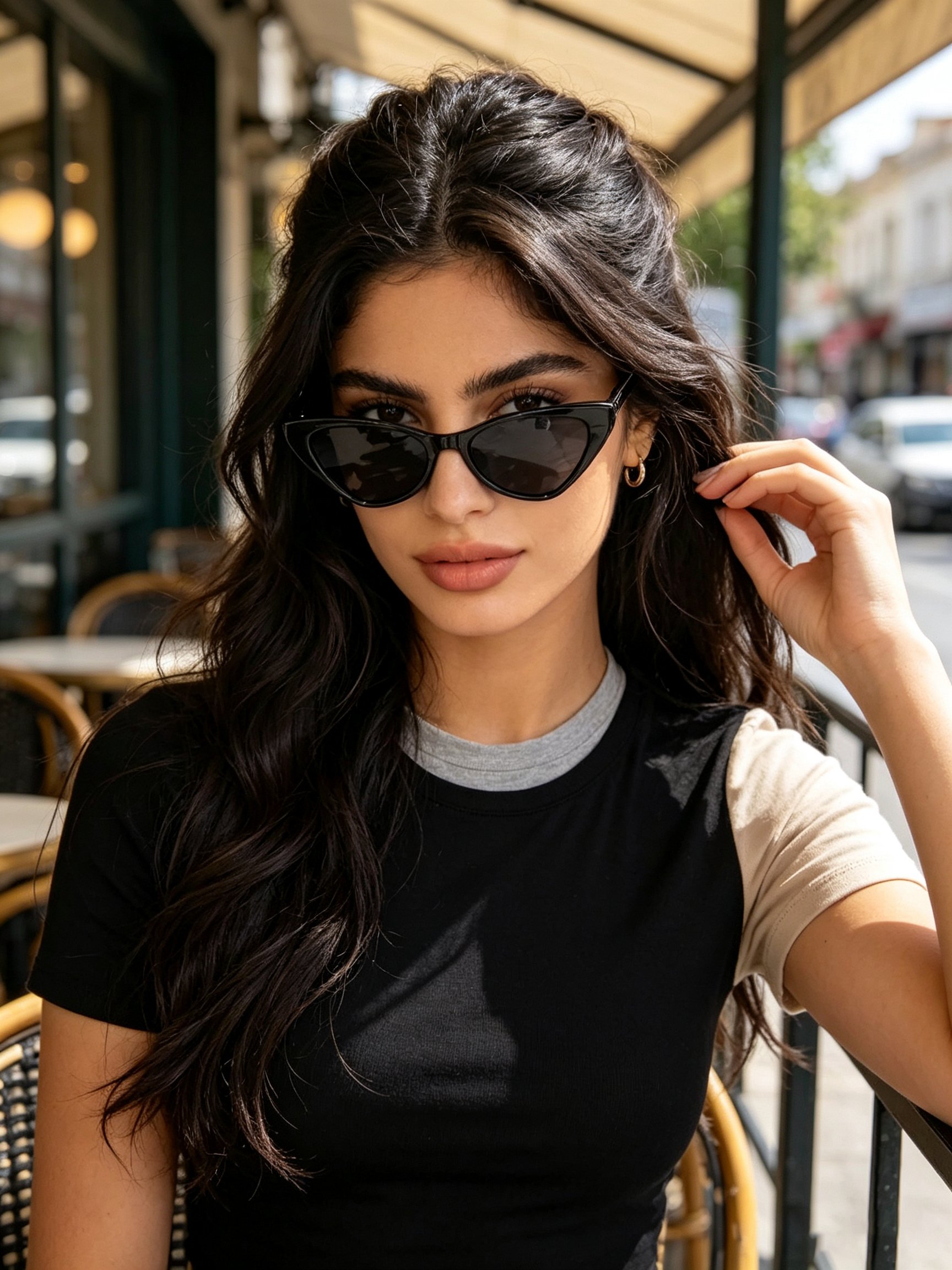 Black Cat Eye Sunglasses