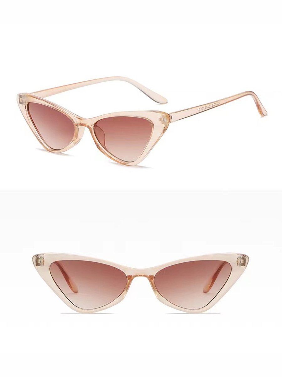 Beige Cat Eye Sunglasses