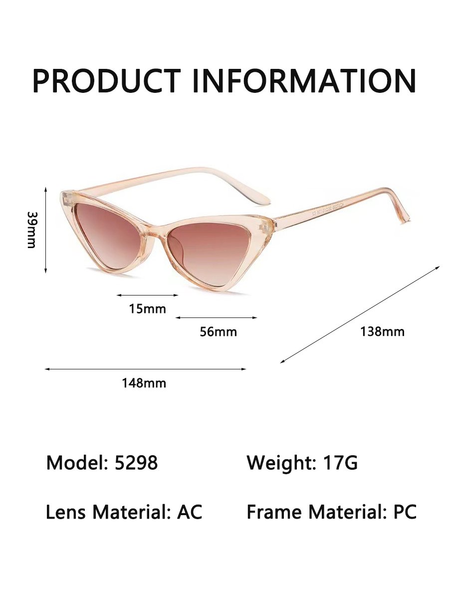 Beige Cat Eye Sunglasses