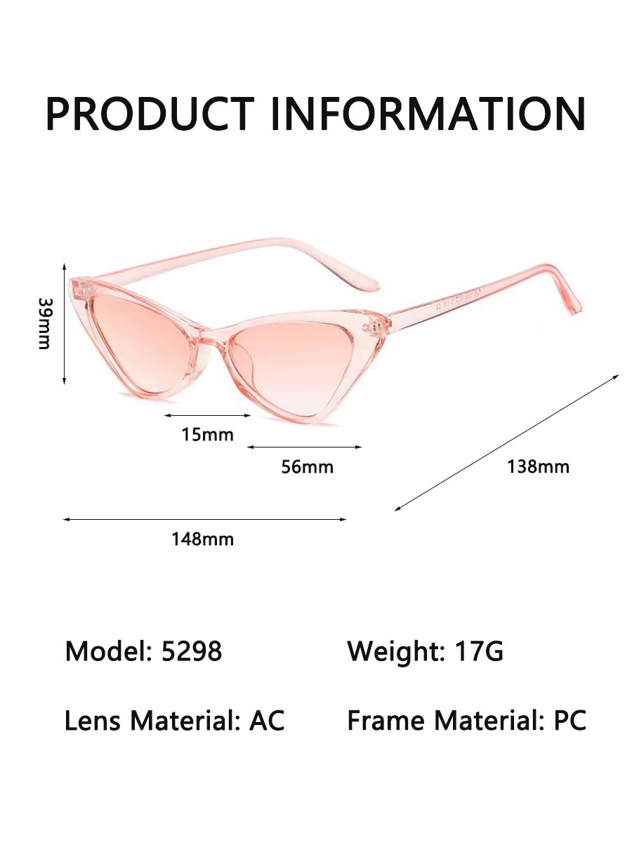 Light Pink Cat Eye Sunglasses