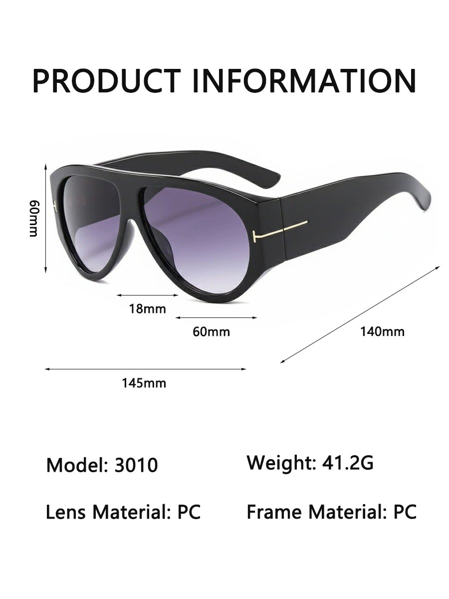 Black Shield Sunglasses with Gold Tone Detail