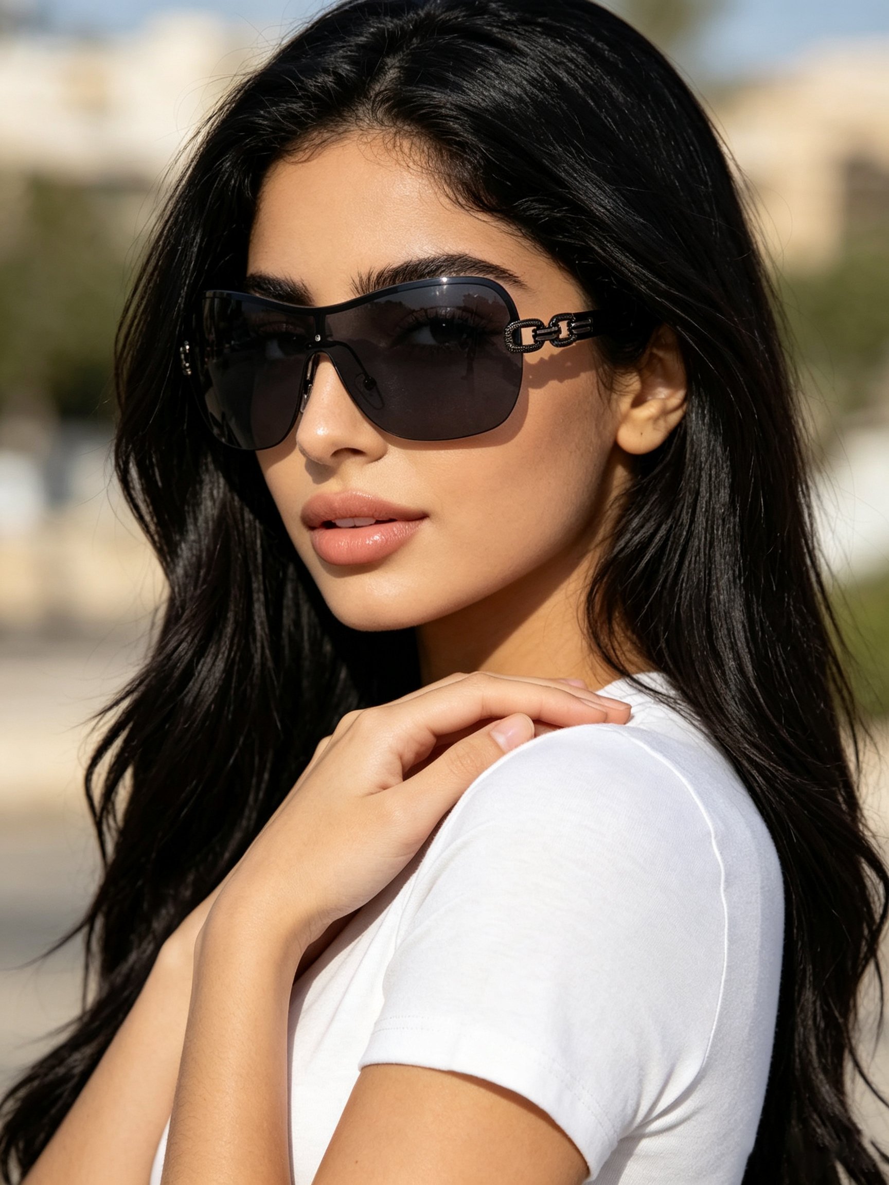 Black Round Y2K Fashion Sunglasses