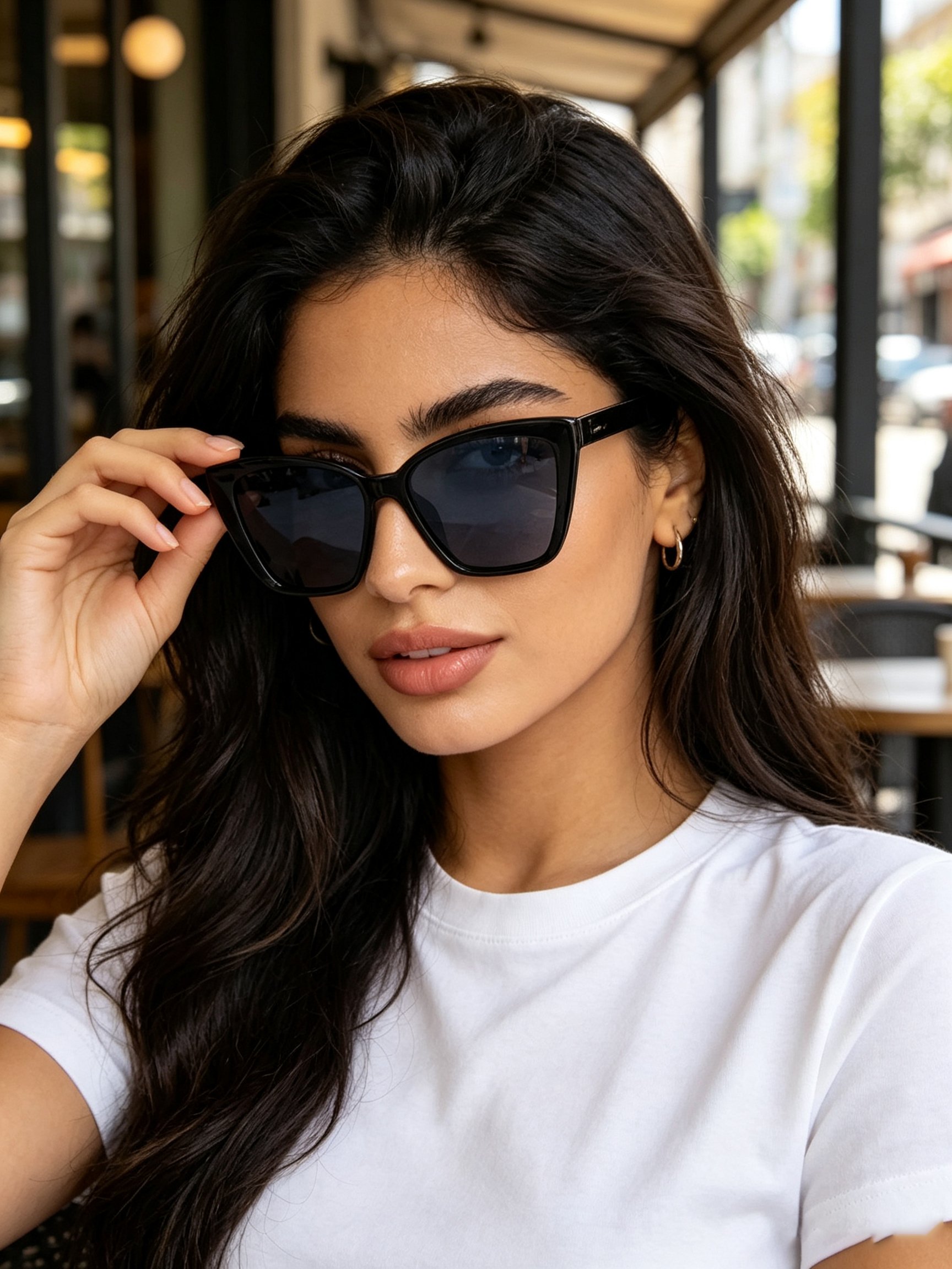 Black Cat Eye Sunglasses