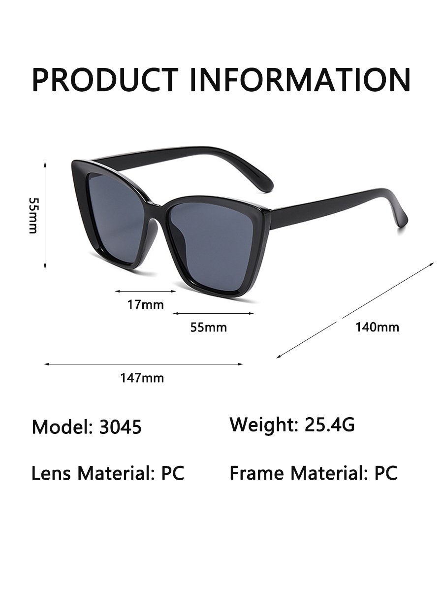 Black Cat Eye Sunglasses