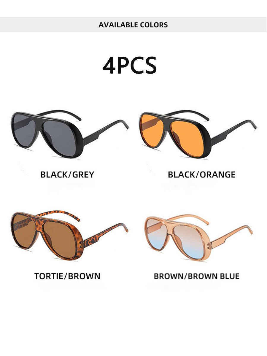 Multi-Color Shield Sunglasses