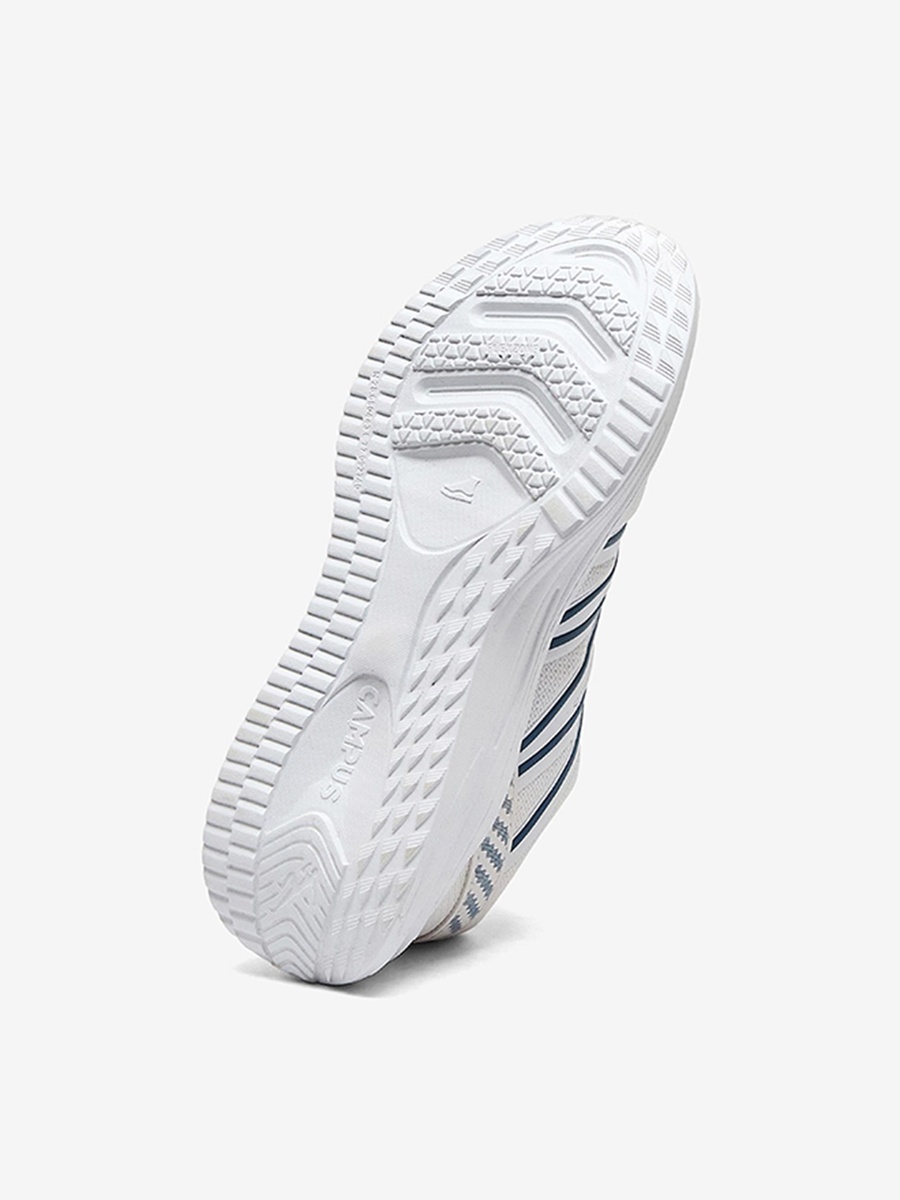 Men White Robe Memory Foam Lace-Up Running Shoes