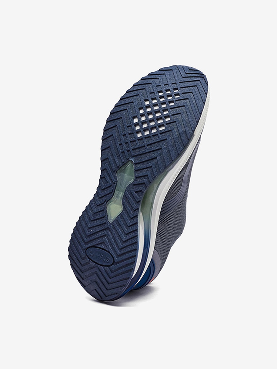 Men Green Flutter Motion Massage Lace-Up Running Shoes