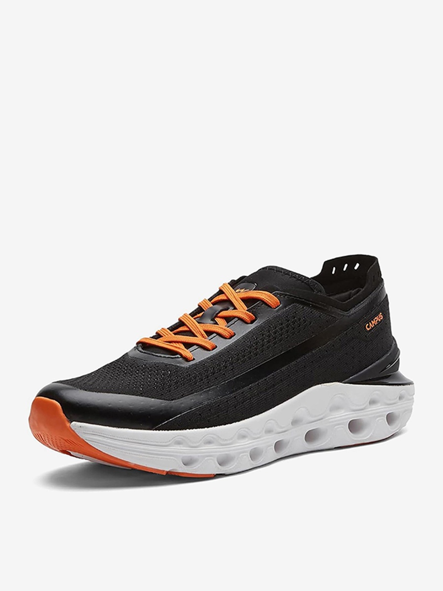 Men Black Coil Pro Bubble Yoga Max Lace-Up Running Shoes