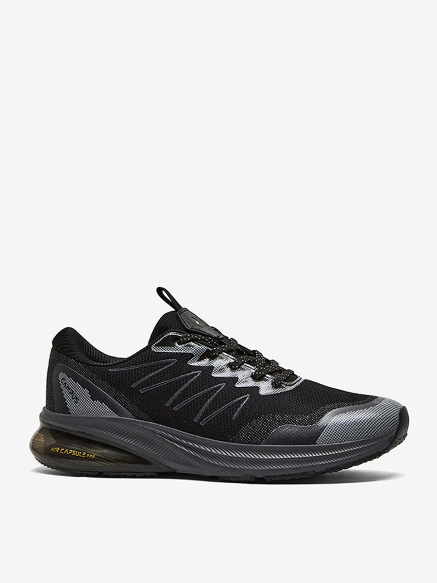 Men Black Begin Marathon Sublimation Lace-Up Running Shoes