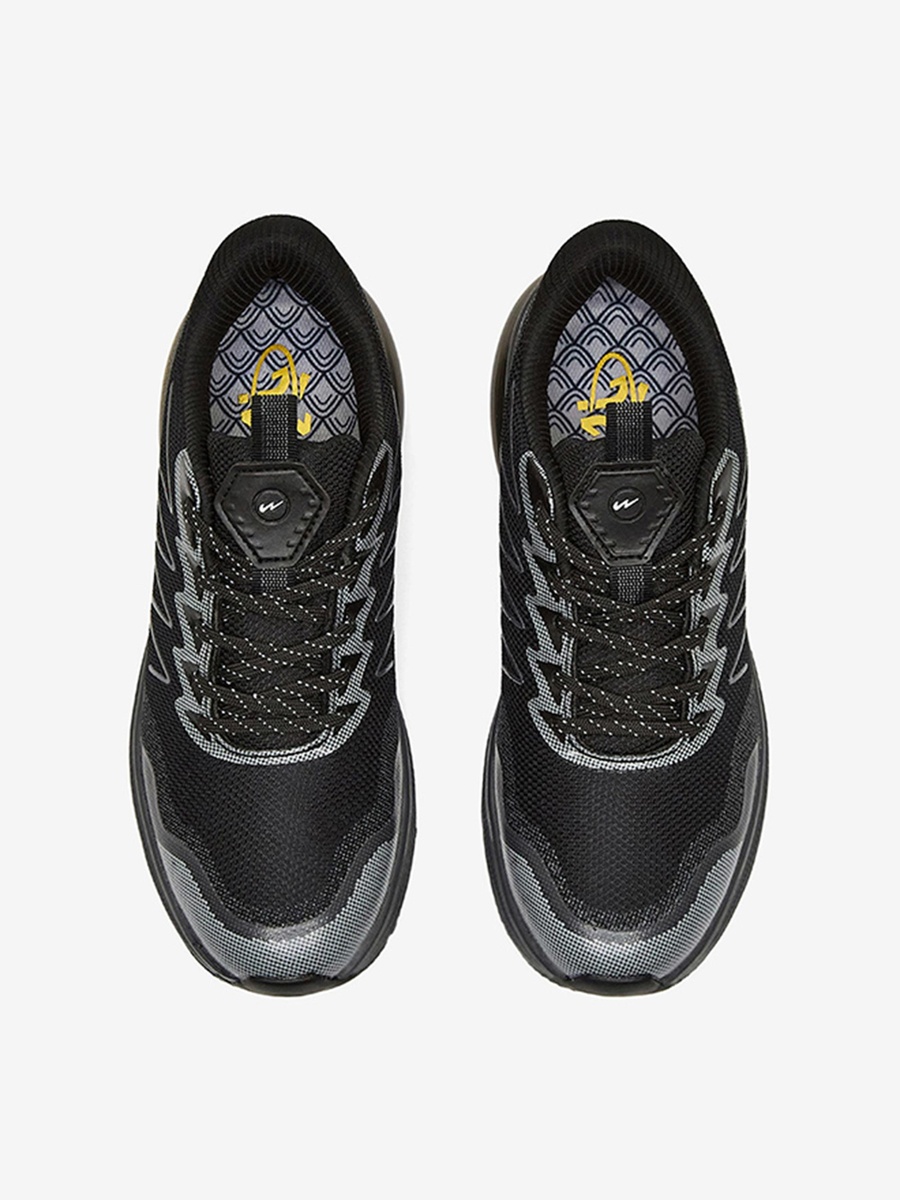 Men Black Begin Marathon Sublimation Lace-Up Running Shoes