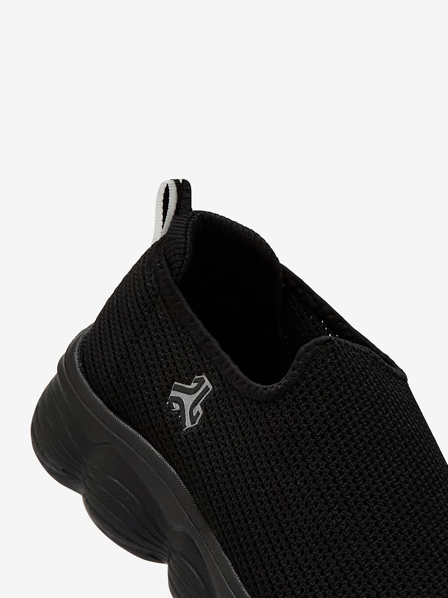 Men Black Strive Memory Tech Lite Slip-On Walking Shoes