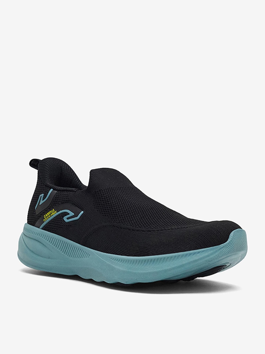 Men Black Airo Campus Nitrofly Slip-On Walking Shoes