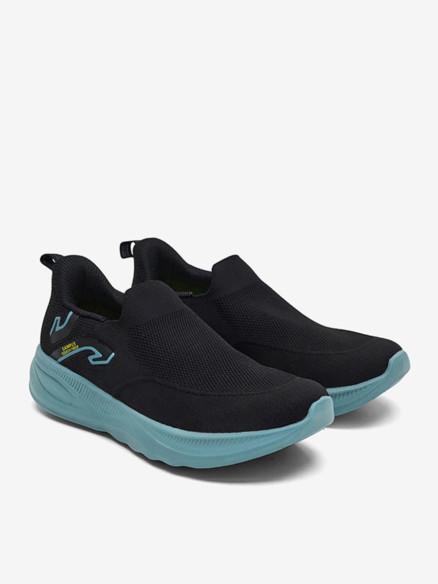 Men Black Airo Campus Nitrofly Slip-On Walking Shoes
