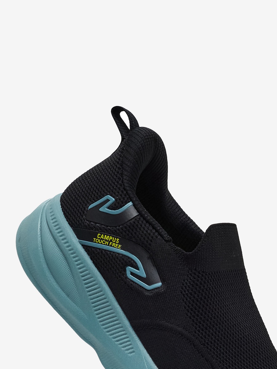 Men Black Airo Campus Nitrofly Slip-On Walking Shoes