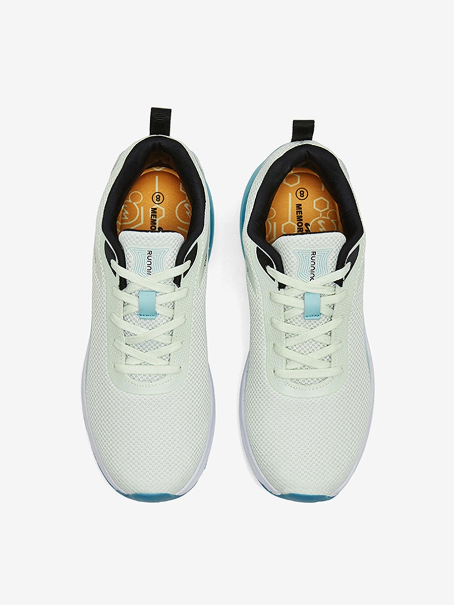 Men Green Bonus Memory Sublimation Insole Lace-Up Running Shoes