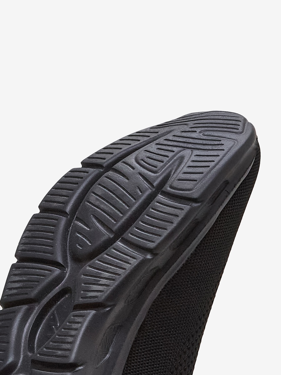 Men Black King Pro Memory Foam Slip-On Walking Shoes