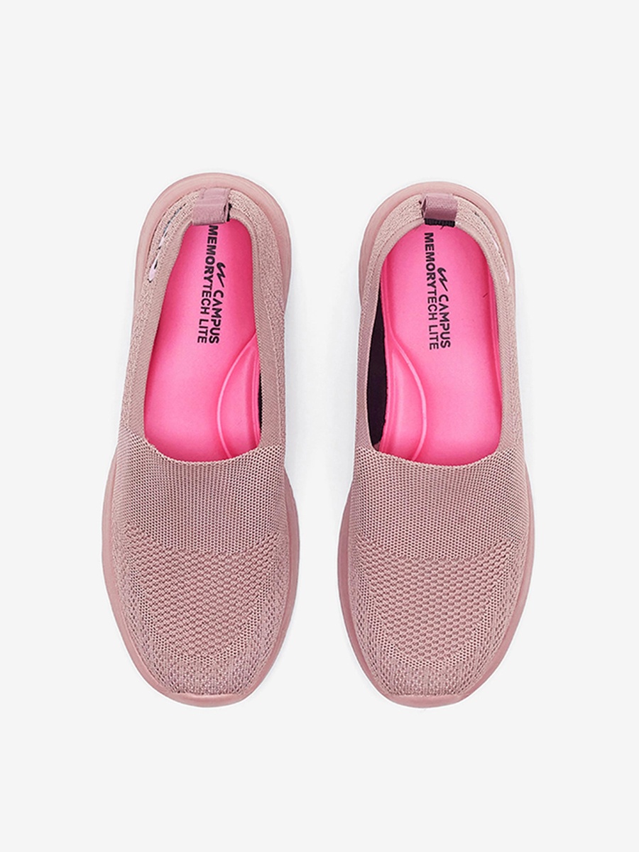 Mauve Board Memory Foam Slip-On Walking Shoes