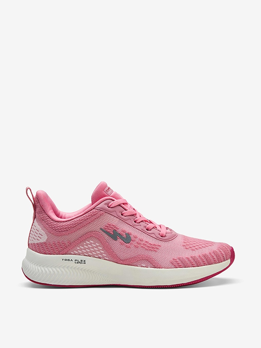 Pink Sprinkle Die Cut Lace-Up Running Shoes