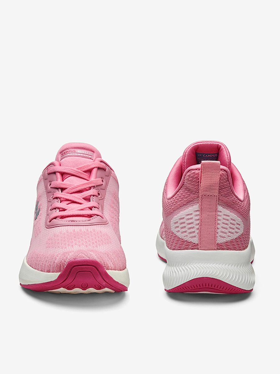 Pink Sprinkle Die Cut Lace-Up Running Shoes