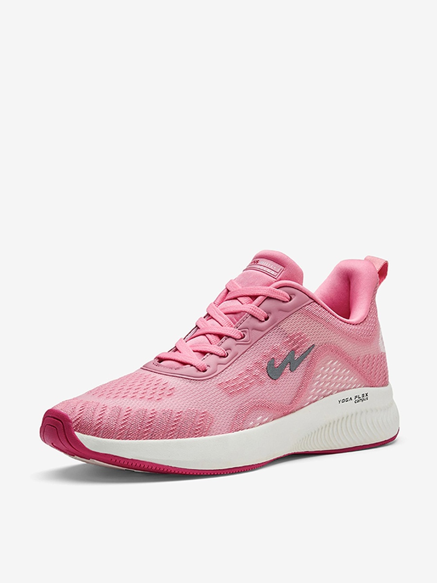 Pink Sprinkle Die Cut Lace-Up Running Shoes