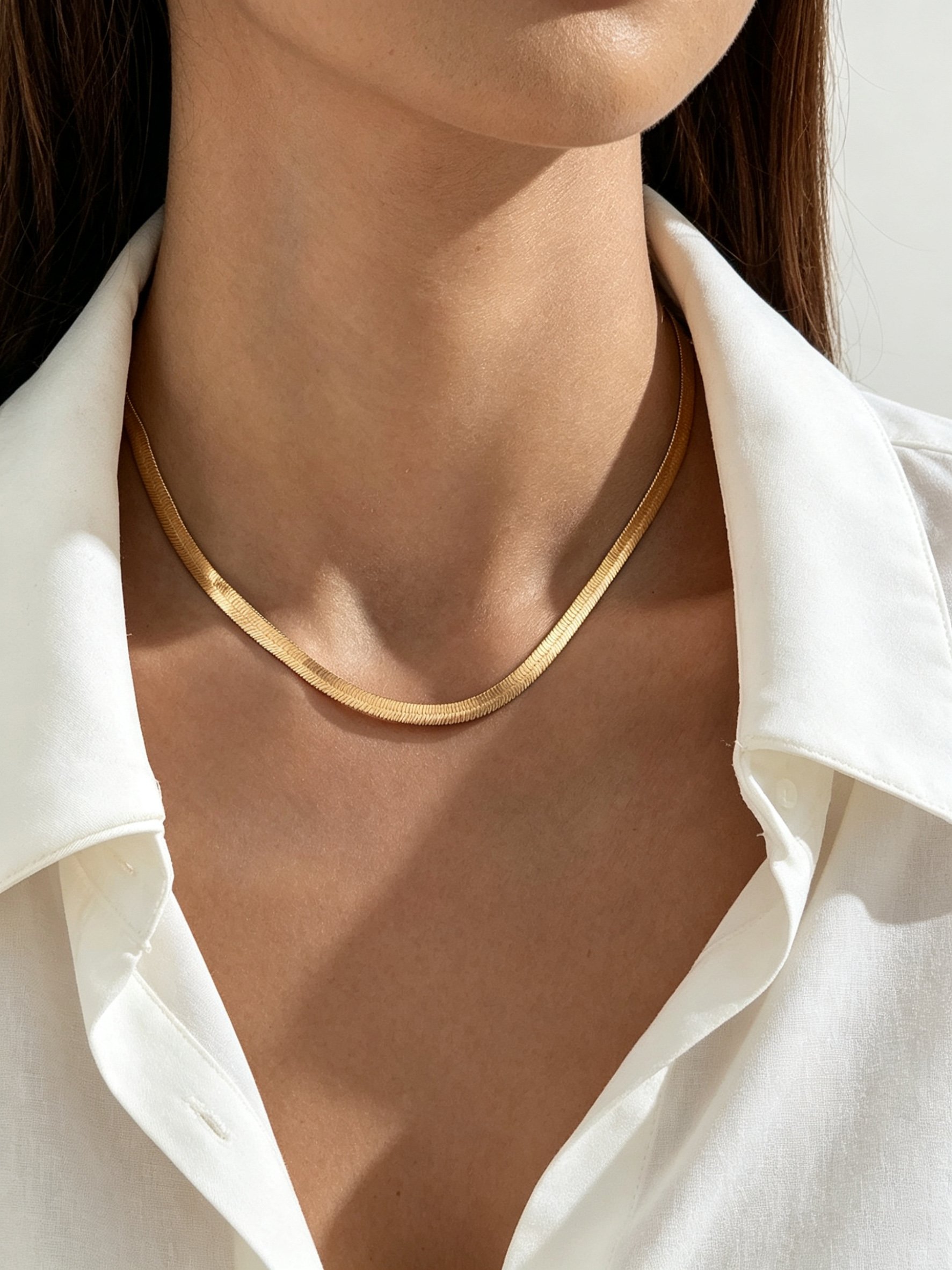 Gold Snake Chain Necklace