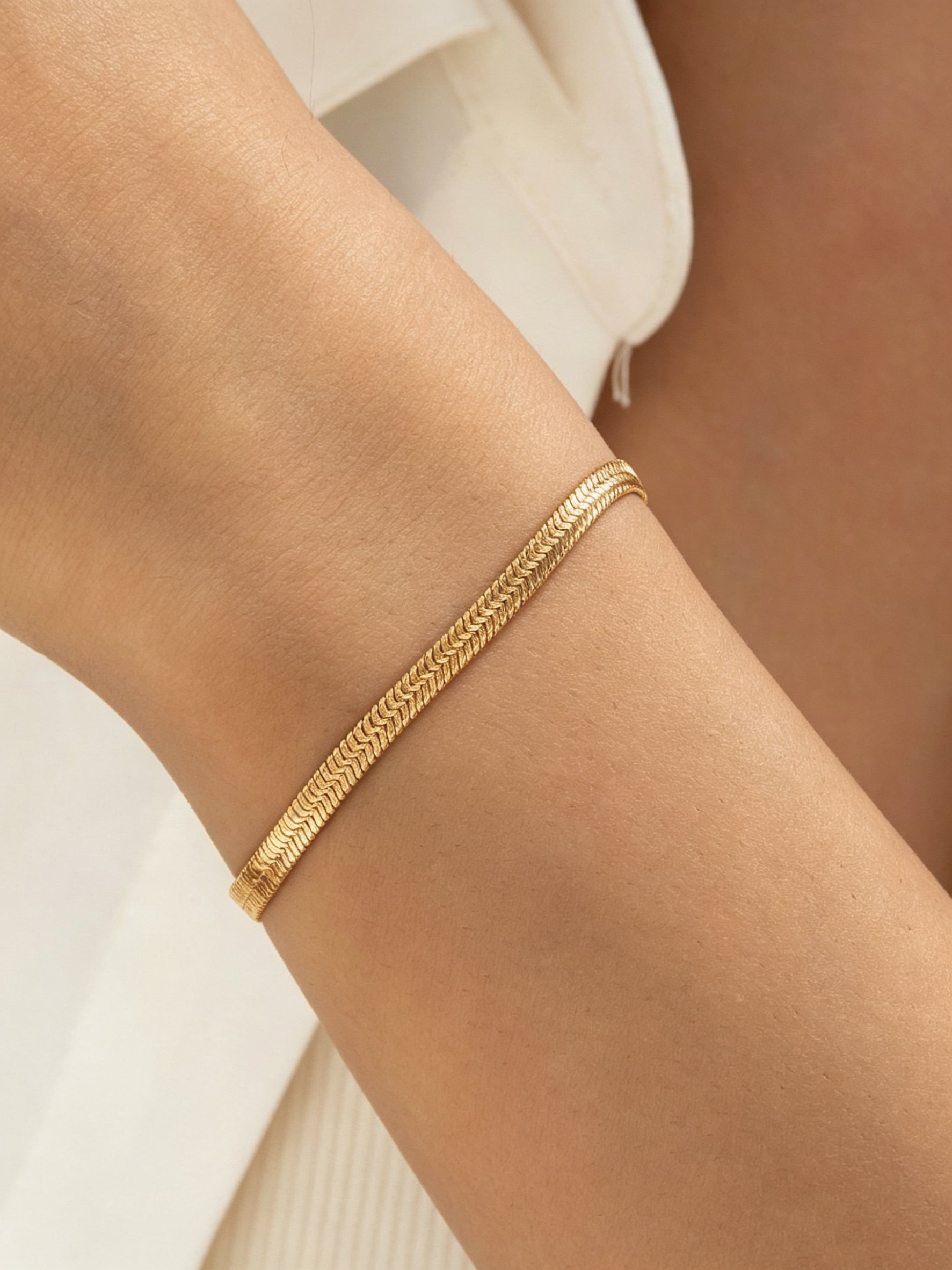 Gold Snake Chain Necklace