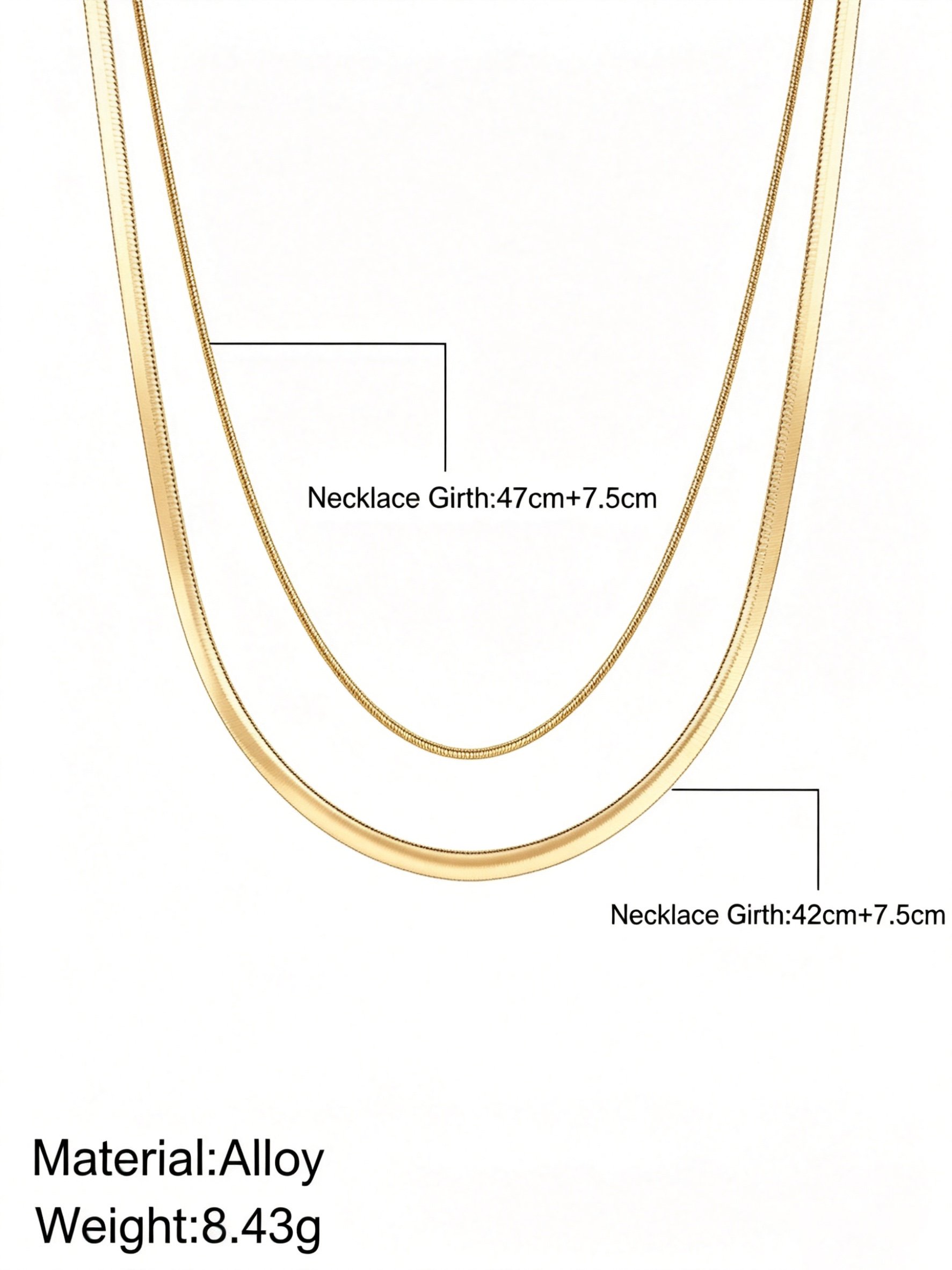 Gold Layered Necklace Set