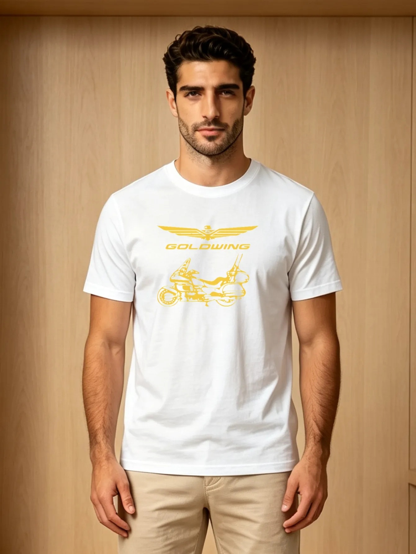 White Graphic Print Regular Fit T-Shirt
