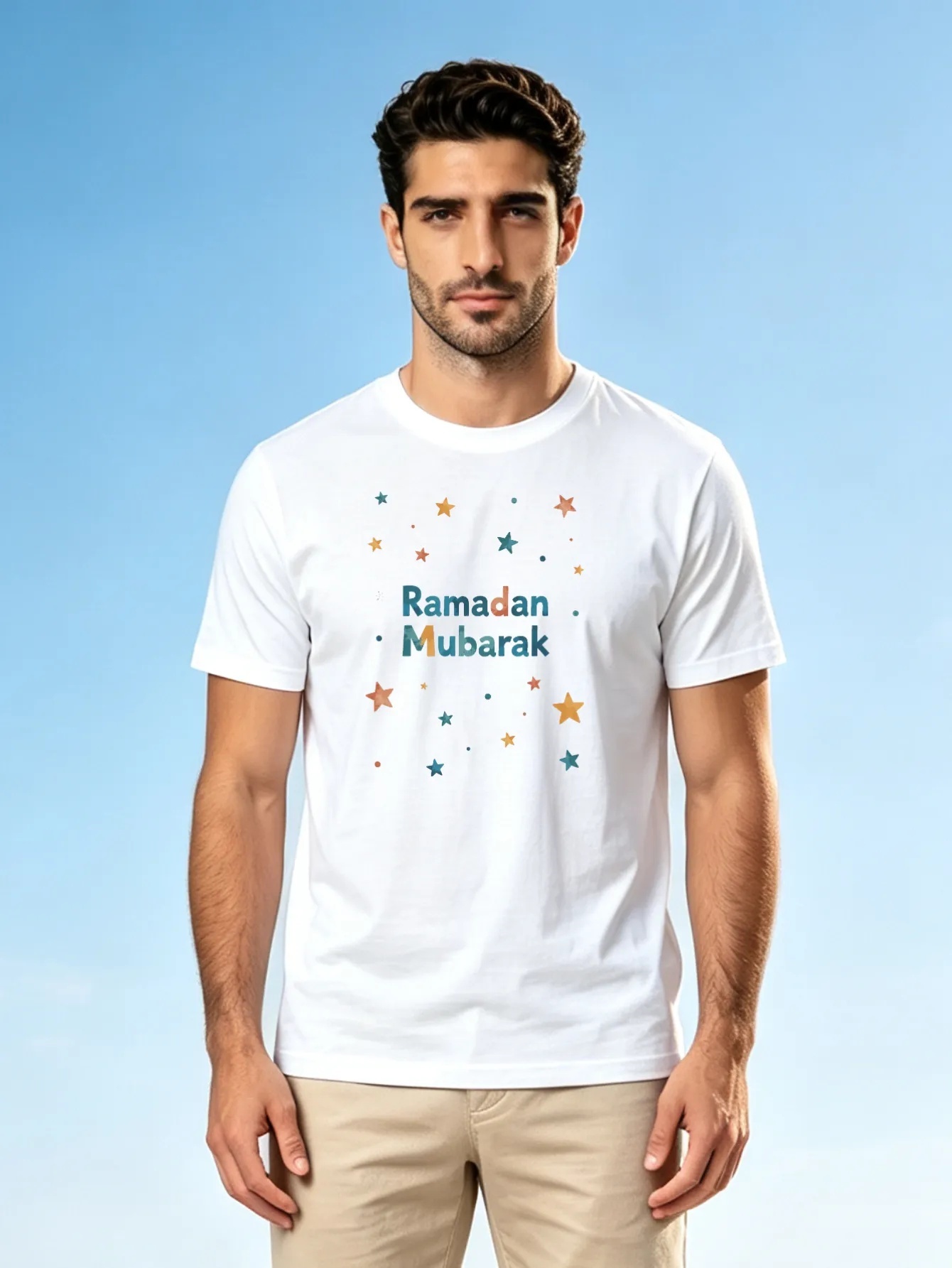 White Graphic Print Regular Fit T-Shirt